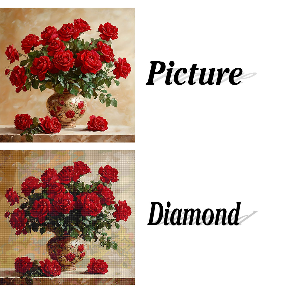 Pittura diamante rosa pieno qu - Embroidery Rose recensione e prezzo