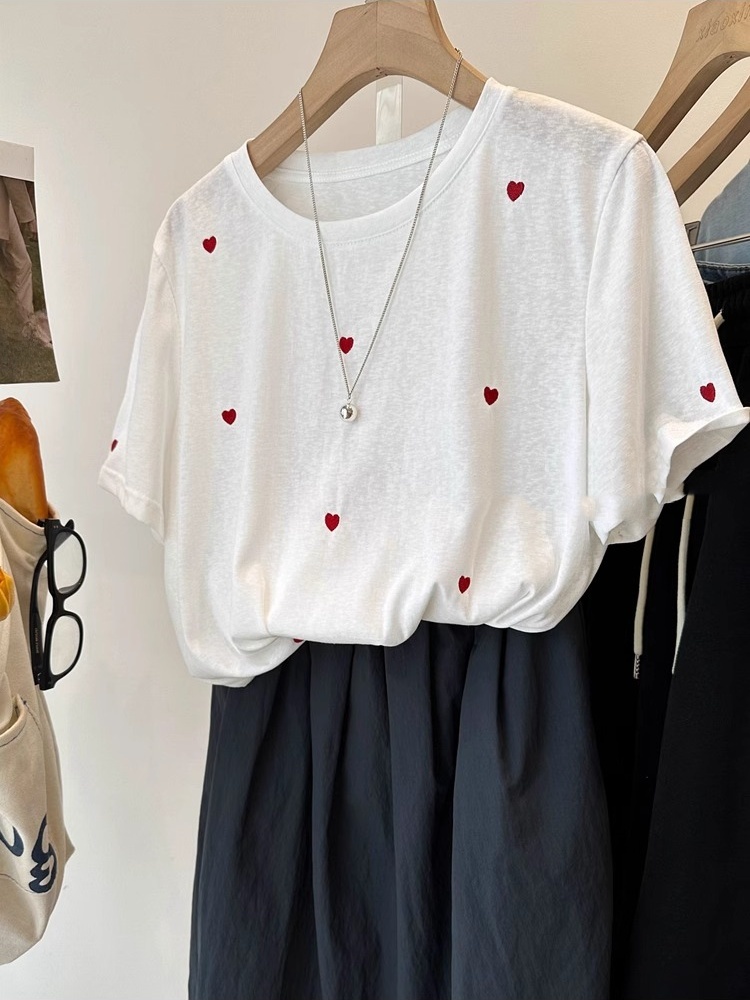 T-shirt da donna estiva a mezz - Embroidery Cotton Shirt recensione e prezzo