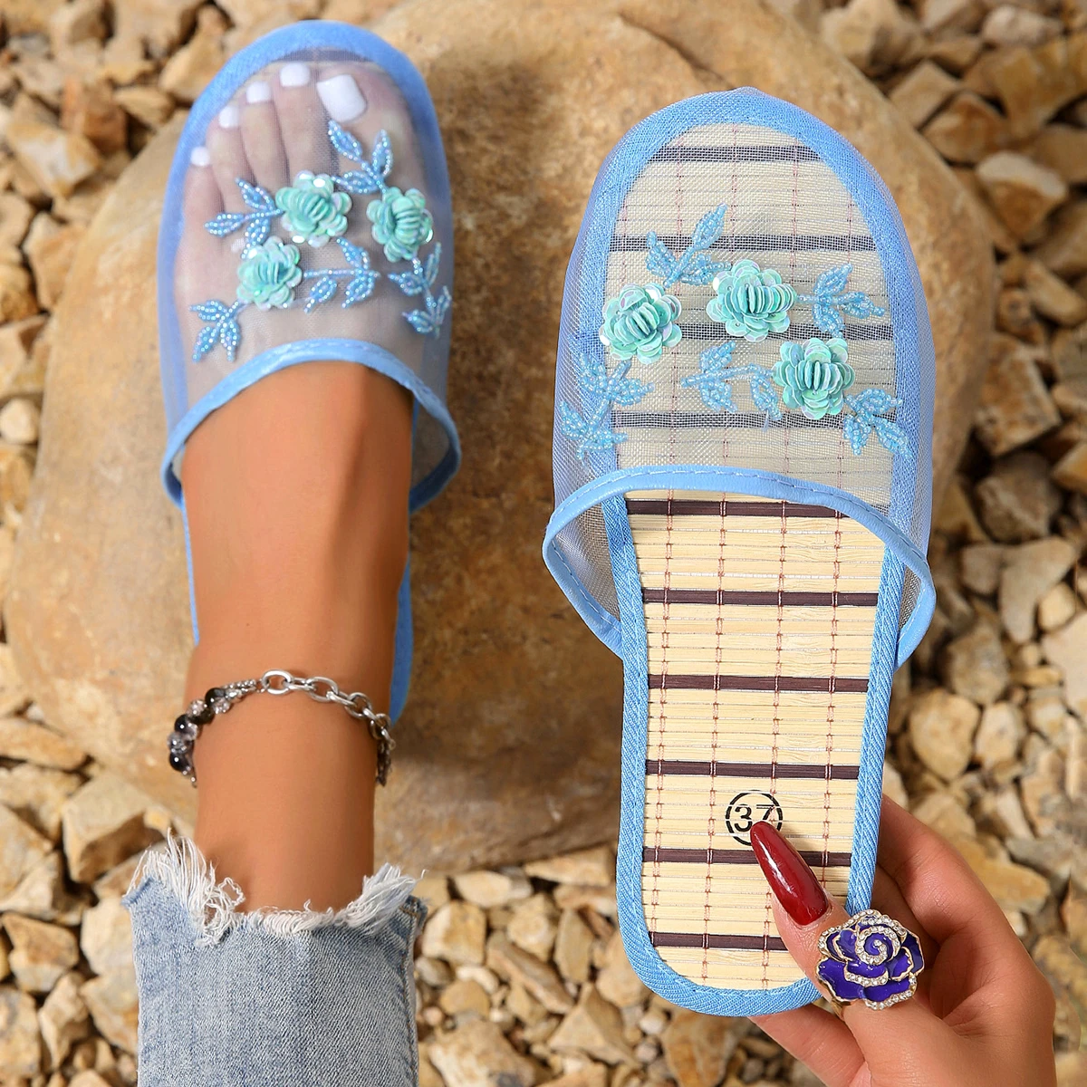 Sandali da donna con punta chi - Embroidery Garments recensione e prezzo