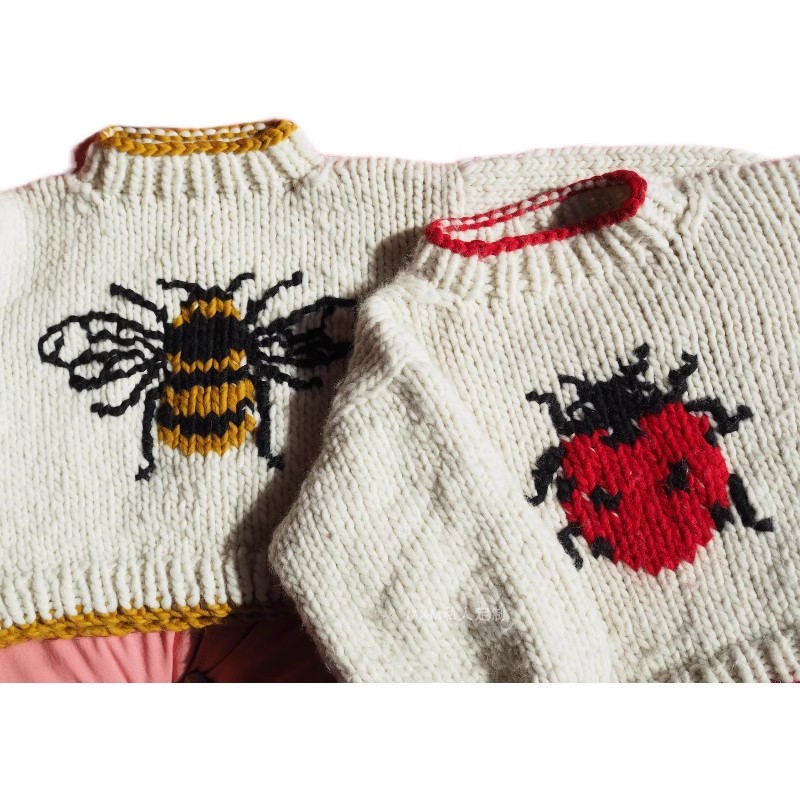 Maglione da donna in pura lana - Embroidery Lady Bug recensione e prezzo
