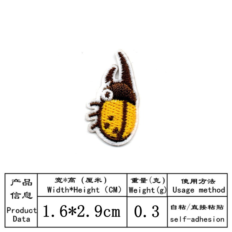 50 pz/lotto Stick-on Anime Ric - Embroidery Lady Bug recensione e prezzo